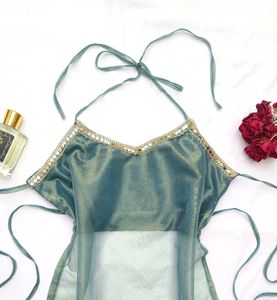 Y2k chatpati Backless halter top 👄