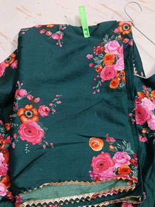 bust 34 Floral Print Anarkali Suit