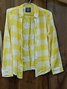 DNMX Yellow & White Checkered Shirt