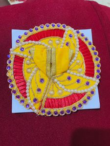 HandcraftedHeavyPearl&amp;StoneWork LadduGopal Poshak