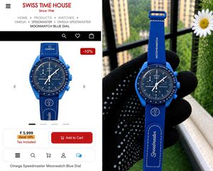 Omega Speedmaster Moonwatch Blue Dial PREMIUM QUAL