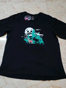 3xl Black Graphic T-Shirt New
