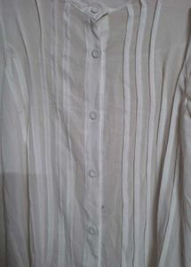 Elegant White Sheer Blouse