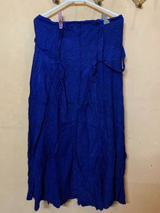 Bohemian Blue Maxi Skirt