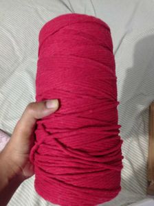Red Cotton cord 2 mm singleply