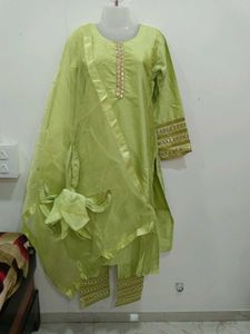 Elegant Green Kurta Set with Dupatta