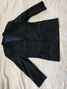 Men's Pinstripe Double-Breasted Blazer