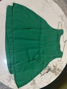 Zara Stylish Green Sleeveless Top