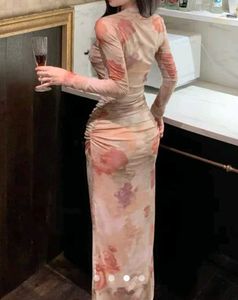 Floral Bodycon Maxi Dress for Women – Brand New