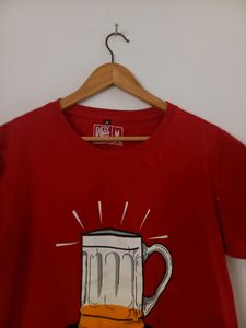 Red Printed T-shirt (Mens)