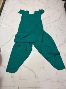 shinney soft fabric handwork dress