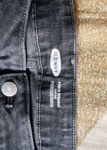 Gray Wash Denim Jeans