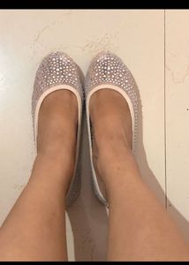 Luna blu embellished flats