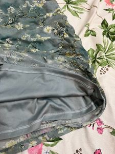 Strapless Floral Ruched Mini Dress