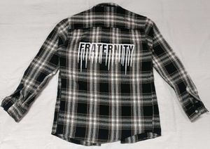 Men's Plaid "FRATERNITY" Shirt