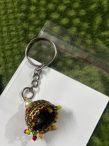 Unique Floral Resin Earrings with 1 keychain