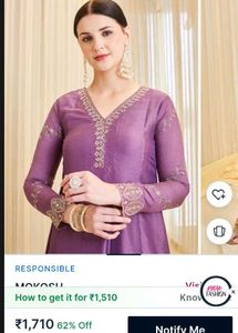 Elegant Purple Kurta Set with Dupatta