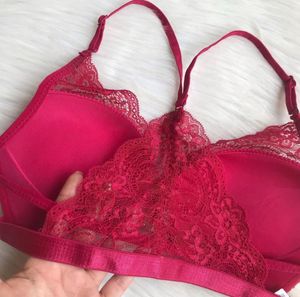 Hot Red Lace Bra