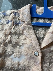 Peach Floral Top