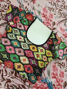 Vibrant Geometric Print blouse