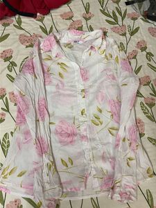 pretty pure cotton flower print shirt