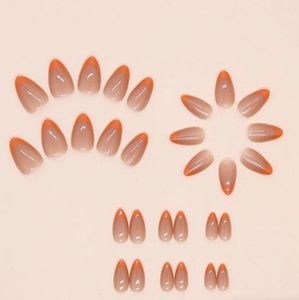 Orange French Tip Nails