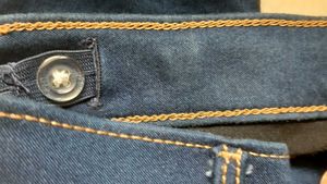 NAVY BLUE JEGGINGS with hand-painted back pockets