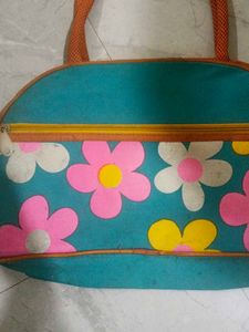 Floral Teal Handbag