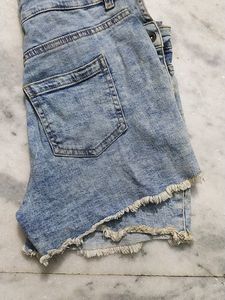 Denim Dungree Shorts