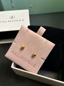 Palmonas Gold Ball Stud Earrings