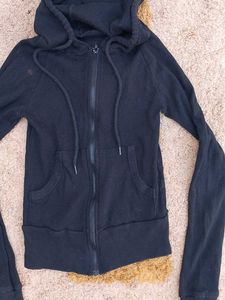 Classic Black Zip-Up Hoodie