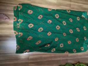 Vibrant Green Bandhani Print Dress Material