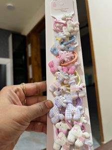 Cute Teddy Bear Hair Ties Set