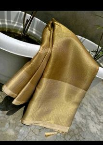 Bollywood Golden soft banarasi saree