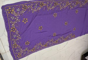 Beautiful handwork heavy  Saree