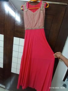 Elegant Pink Maxi Dress