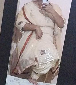 Punjabi Suit With Stiching full Set🥰✅
