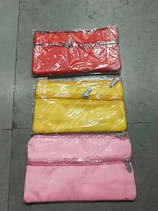 Embroidered Clutch/Pouch Set