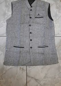 Men's Grey Nehru Jacket