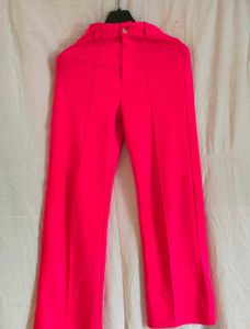 Hot Pink Straight Leg Pants