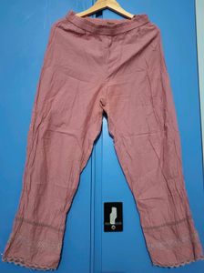 Boho Pink Kurta with Lace Detail