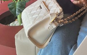 White Quilted Chain Shoulder Bag Steve Madden