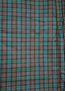 Checkered Cotton Fabric Material 2.5 Mtr