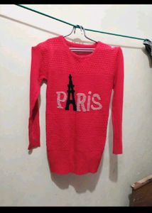 Red Paris Knit Sweater