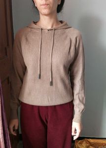 Cozy Ribbed Knit Hoodie