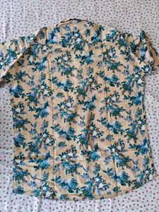 Men's Floral Print Short Sleeve Shirt