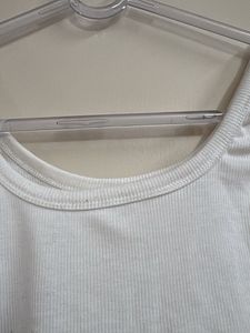 Basic White Ribbed Tank Top