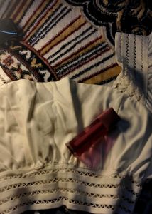 Elegant White Lace Trim Top