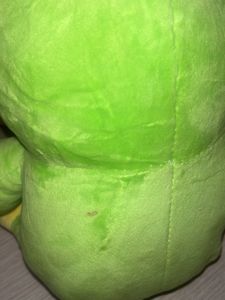 green frog plush