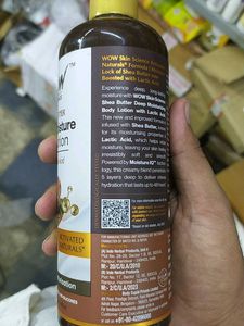 WOW Skin Science Shea Butter Body Lotion its upper